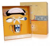 Серебряный набор «Принц» блюдце, ложка, кружка Серебряный набор «Принц» блюдце, ложка, кружка