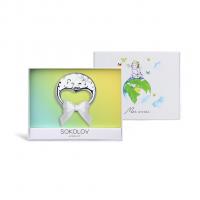 Серебряная погремушка «Ежик»