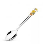 Ложка из серебра с эмалью «Бельчонок»