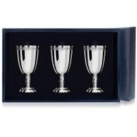 Серебряный набор рюмок «Император» - 3 предмета