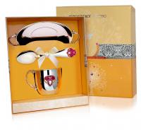 Серебряный набор «Принцесса» блюдце, ложка, кружка