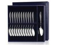 Серебряный набор «Морозко» 12 десертных ложек