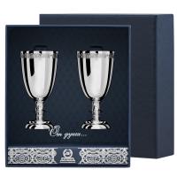 2 серебряные рюмки «Император»