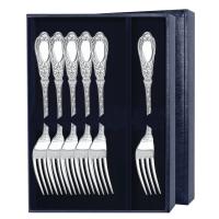 Набор десертной вилки «Фамильный» 6 предметов из серебра