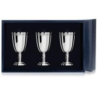 Серебряный набор рюмок «Император» - 3 предмета