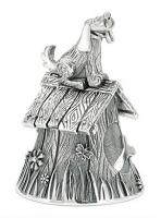 Серебряный колокольчик «Собачка»