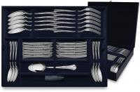 Серебряный набор десертный «Фаворит» 24 предмета