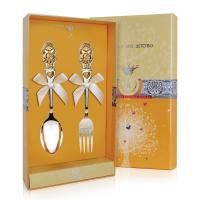 Серебряный набор «Девочка» ложка и вилка Серебряный набор «Девочка» ложка и вилка