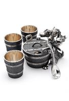 Икорница серебряная с бочонками «Змей Горыныч»