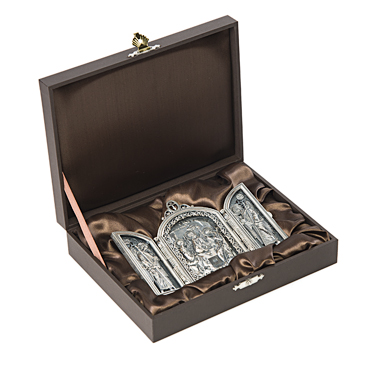 Серебряный складень «Святая Троица» Серебряный складень «Святая Троица»