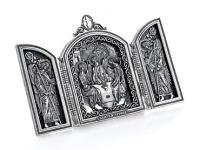 Серебряный складень «Святая Троица»