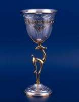 Серебряный бокал из серебра «Осень» олень