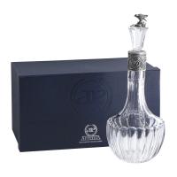 Графин для водки из серебра «Сокол» с чернением