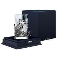 Серебряный подстаканник «Глухарь» литой