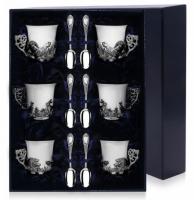 Набор «Охота» 6 кофейных чашек и ложек Набор «Охота» 6 кофейных чашек и ложек