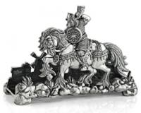 Серебряная салфетница «Богатырская сила»