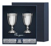 Набор рюмок №1 с рисунком «Квадрат» из серебра Набор рюмок №1 с рисунком «Квадрат» из серебра