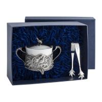 Сахарница «Глухариный край» с щипцами Сахарница «Глухариный край» с щипцами