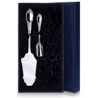 Серебряный набор для десерта «Престиж» №5