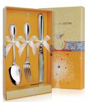 Серебряный набор десертный «Император» ложка, вилка, нож