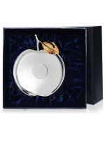 Варенница «Яблоко» из серебра с позолотой