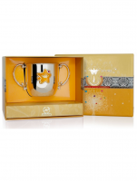 Серебряный поильник «Звезда» с позолотой и эмалью