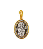 Серебряная подвеска «Великомученик Никита»