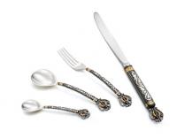 Набор серебряный «Русь Былинная» 4 предмета