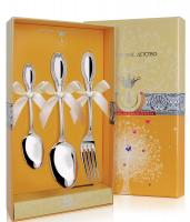 Набор серебряный десертный «Император» чайная ложка, ложка, вилка Набор серебряный десертный «Император» чайная ложка, ложка, вилка