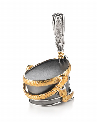 Рюмка «Гусарский кивер» (малая) из серебра 925