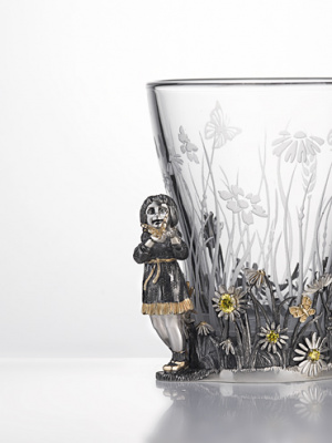 Кружка чайная с ложкой «Ромашка» девочка