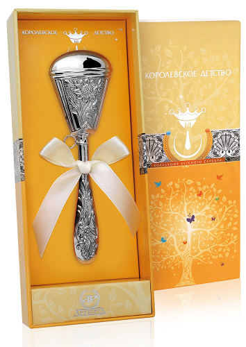 Погремушка из серебра «Ромашка»