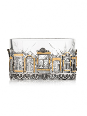 Креманка «Родные окна» серебро и хрусталь Креманка «Родные окна» серебро и хрусталь