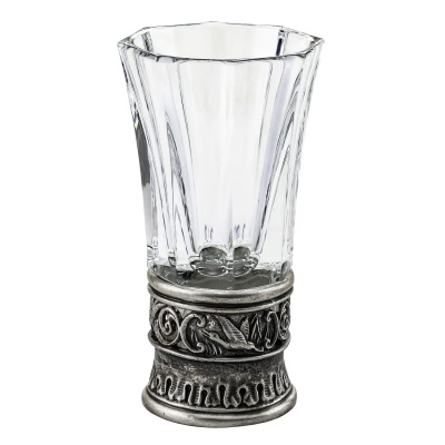 Стопка из серебра с хрустальной вставкой