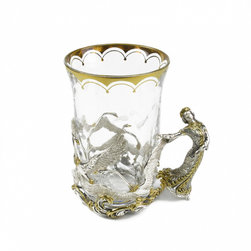 Серебряный подстаканник «Василиса Прекрасная»