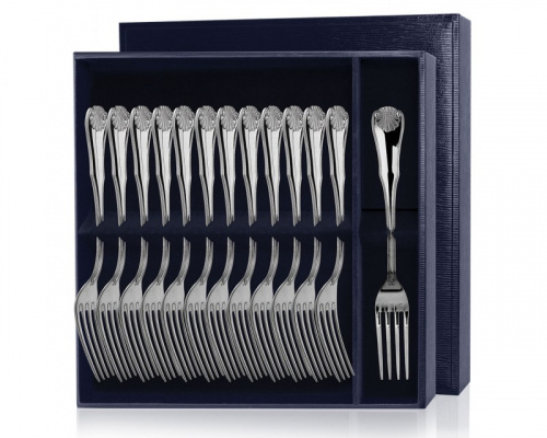 Серебряный набор «Визит» 12 столовых вилок