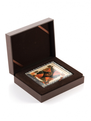 Икона «Неопалимая купина» в серебряном багете