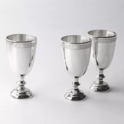 Серебряный набор рюмок «Император» - 3 предмета