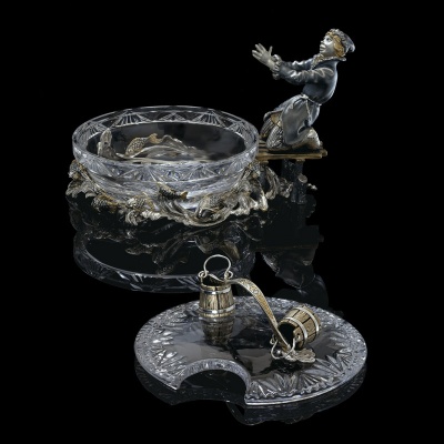 Серебряная икорница «Емеля»