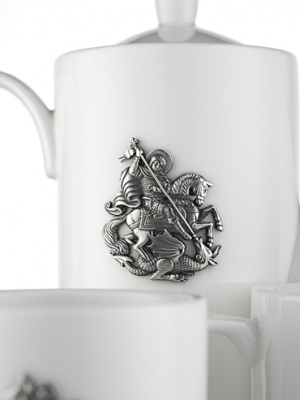 Фарфоровый чайный набор «Георгий Великий»