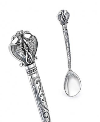 Серебряный набор «Русь Былинная» 24 предмета