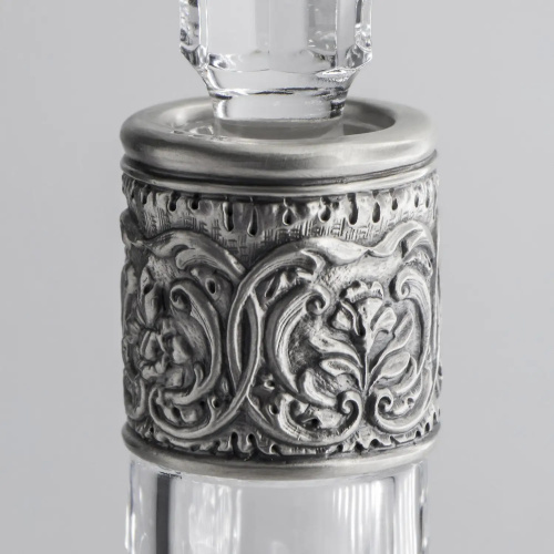 Графин для водки из серебра «Глухарь» с чернением