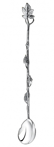 Серебряная ложка для напитков «Виноград»