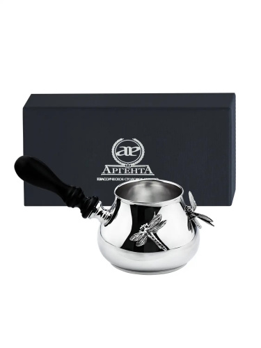 Турка для кофе «Стрекоза» из серебра