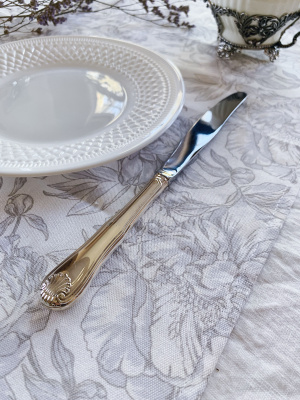 Серебряный столовый нож «Визит» Серебряный столовый нож «Визит»