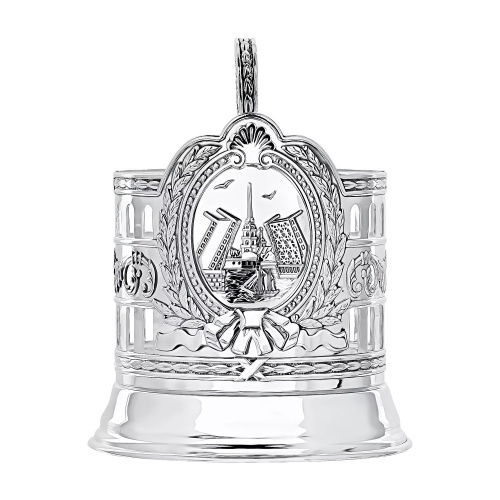 Серебряный подстаканник «Мосты Санкт-Петербурга»