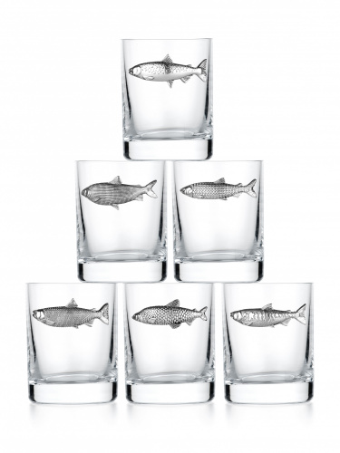 Стопки водочные «Рыбы Севера» 