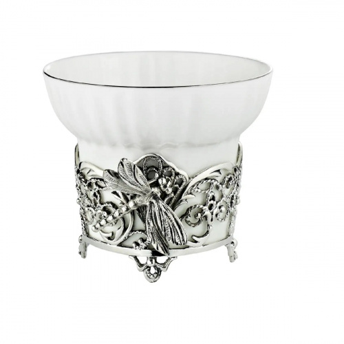 Чашка чайная «Стрекоза» с чернением