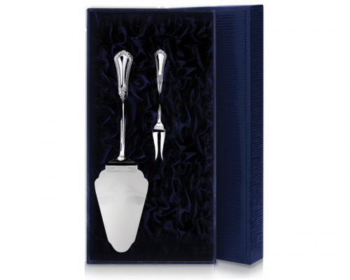 Серебряный набор для десерта «Фаворит» №4