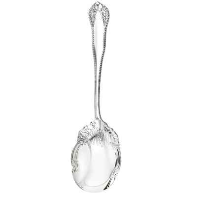 Ложка для салата «Узоры» из серебра